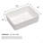 19"X15" Ceramic Rectangular Vessel Bathroom Sink