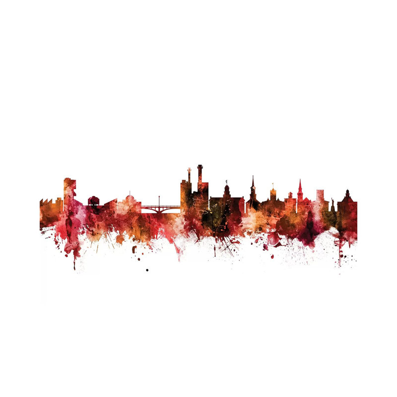 Iowa City, Iowa Skyline by Michael Tompsett - Wrapped Canvas Gallery-Wrapped Canvas Giclée, 152.5 cm H x 101.5 cm W
