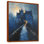 Orange orange bleu, château gothique de nuit, art mural Châteaux