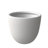 Owasso Tapered Round Pot Planter in Handmade MGO Clay Fiberstone - Indoor and Outdoor Use with Drain for Patio, Garden, Backyard, and Modern Home-1350687583-1350687577