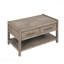Table basse 50 po sans assemblage, finition chêne blanc
