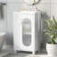 Meuble-lavabo de 20 po avec lavabo, meuble-lavabo avec tablette à deux niveaux, tablette réglable, bois massif et panneau de fibres à densité moyenne
