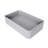 20.5'' Concrete Vessel Rectangular Modern Gray Bathroom Sink