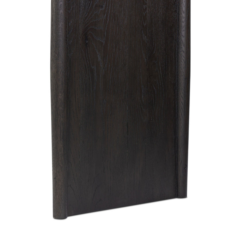 Glenview 60'' W Solid Wood Console Table, Smoked Black Oak