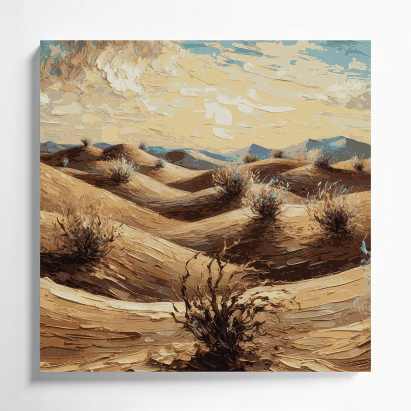 Art mural sur toile 144 "Southwestern", Tumbleweed Trails, H 32 po x l 32 po