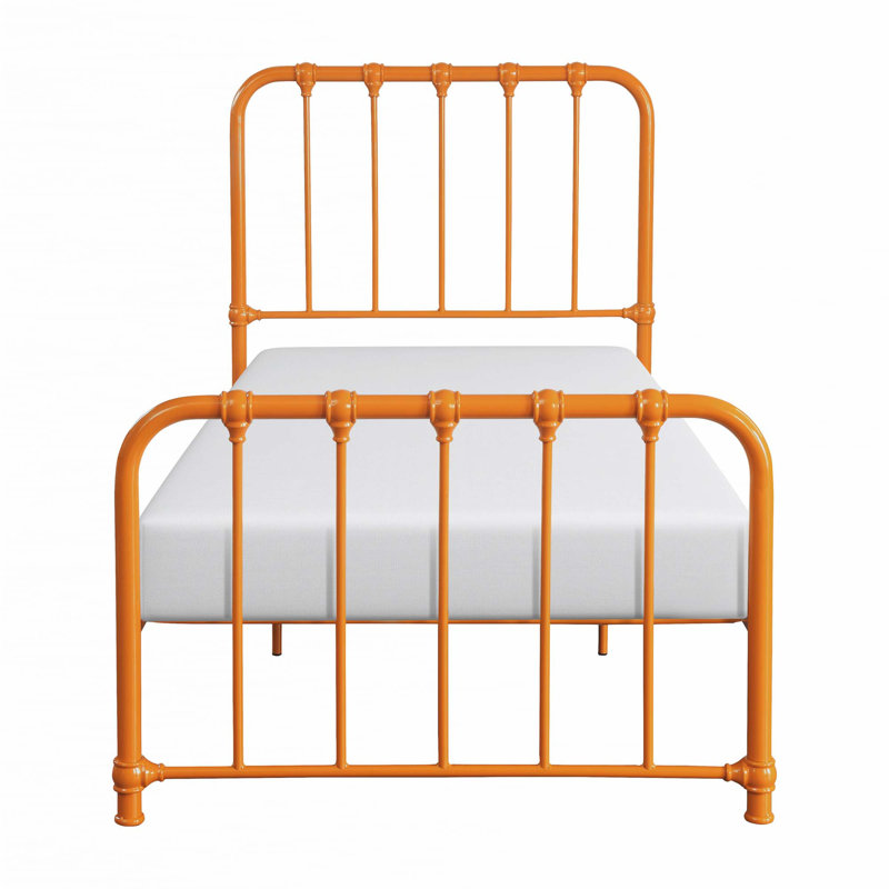 Lit plateforme en métal 1pc (lit seulement), Simple