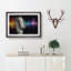 Silver Vocal Microphone in Abstract - Picture Frame Painting Print-55764621-55764623