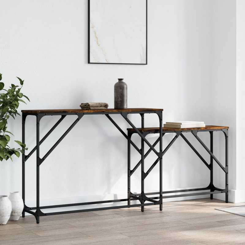 Guin 100cm Console Table, Smoked Oak