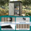 5X3 ft Outdoor Storage Shed with Sloping Roof and Lockable Door Single Door Small Size Tool Shed, Compact Tool Storage