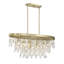  Livorno 8-Light Oval Chandelier in Noble Brass