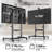 Motorized TV Stand Portable for 50 - 100 Inch TV up to 265 lbs, Tilting Adjustable with Remote