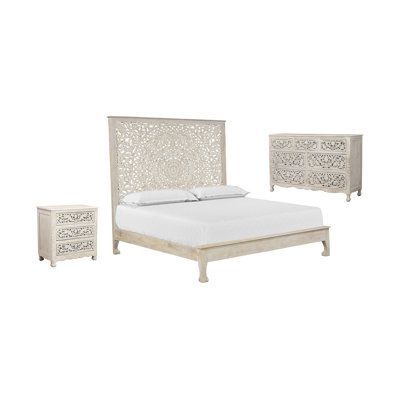 Bianca Solid Wood Standard Configurable Bedroom Set