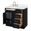 Meuble-lavabo simple en bois massif 36 po Tidworth avec plateau en quartz 1,5 po-83279750-86868225-83279770