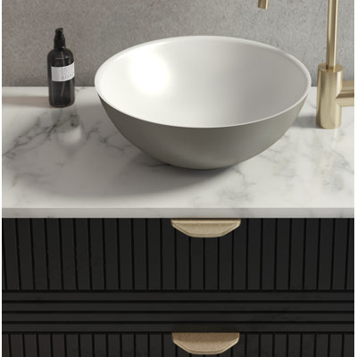 CasaDiVanna Bello 400mm L x 400mm W Marble Round Sink