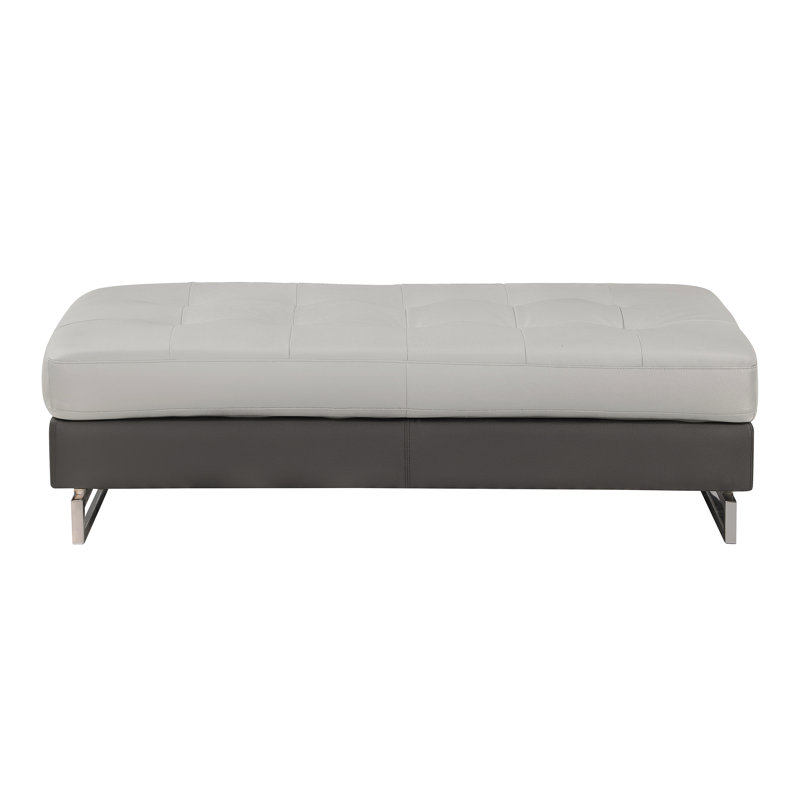 Canapé modulaire en cuir véritable Global United