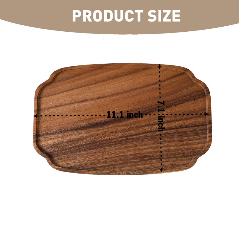Millwood Pines Colpitt Walnut Tray