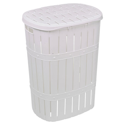 Plastic Laundry Basket with Handles