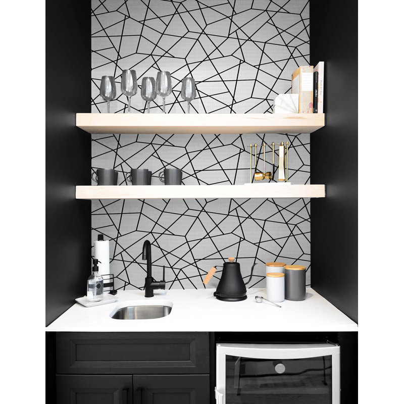 Geometric Vinyl Wallpaper Roll