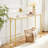 Smajo 40.2" Console Table Tempered Glass Hallway Table-515466068