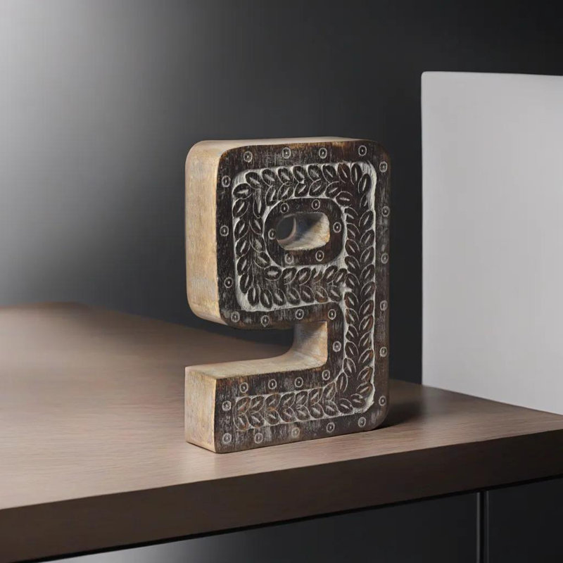 Bloc écologique fabriqué à la main Alaiah, 9, Gris