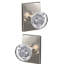 Hobson Non-Turning Glass Knob with Century Trim-27776914