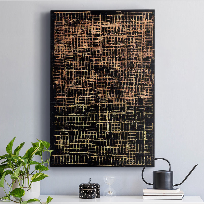 " Printed Crosshatch II ", 48'' H x 32'' W