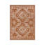 Tapis en terre cuite à motif géométrique de style sud-ouest 5 pi x 7 pi pour cuisine d'entrée