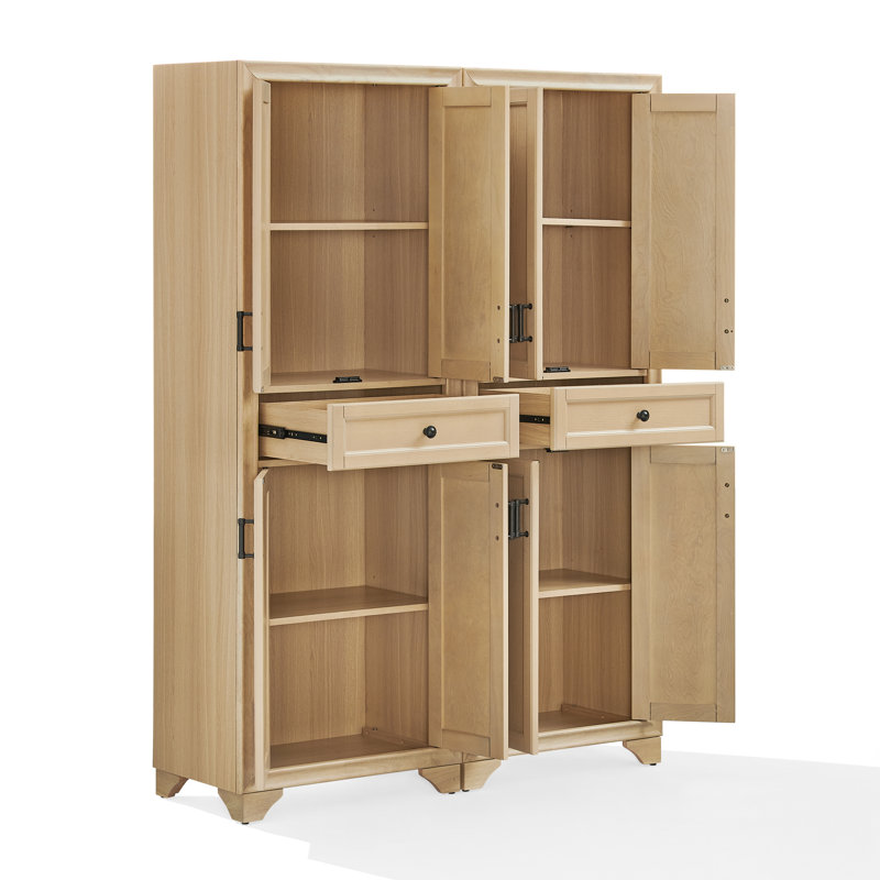 Tara 2-piece Kitchen Storage Pantry Set, Natural