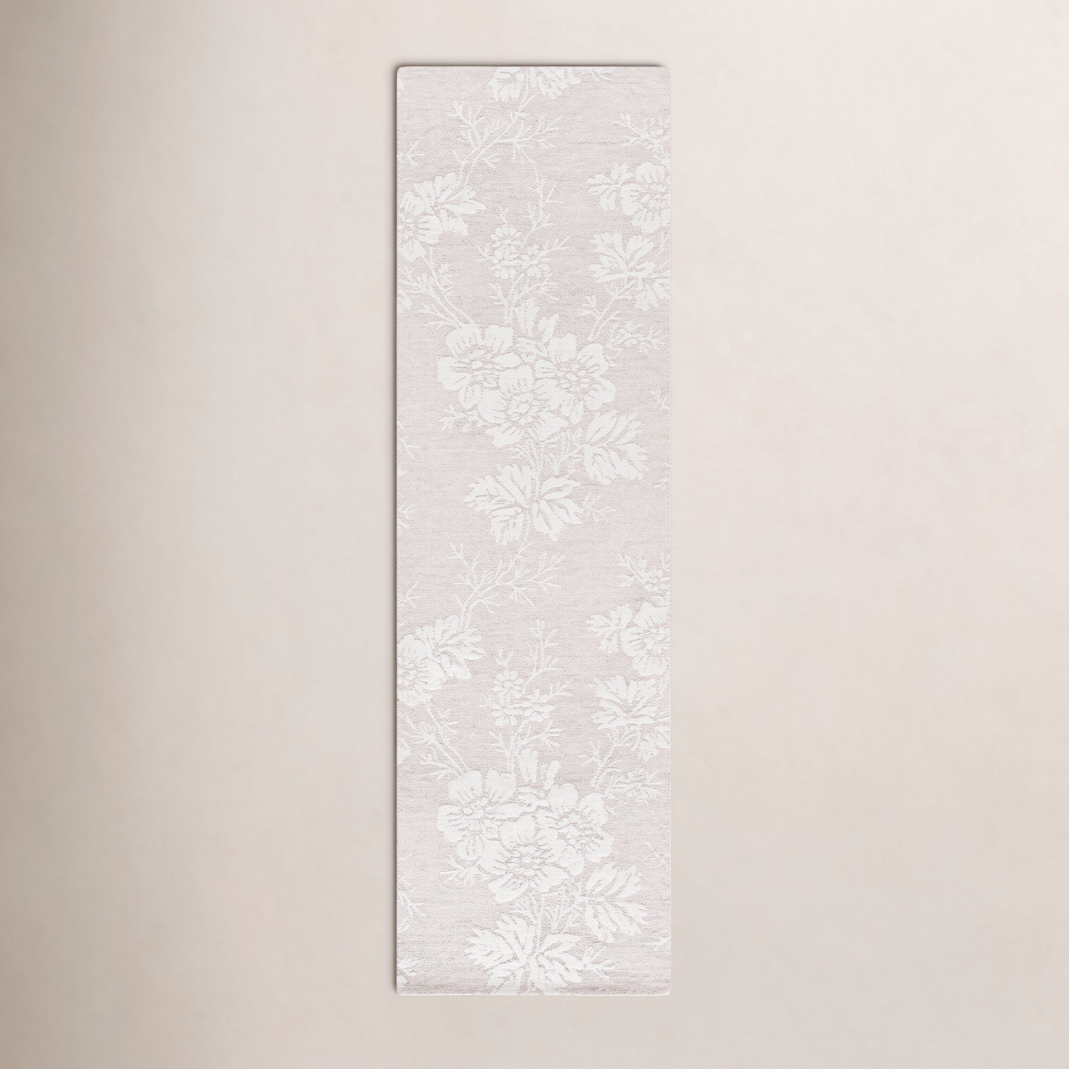 Hand-Tufted Wool Floral Rug, Runner 2'3" x 8'
