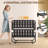 Heavy Duty Black Classic Farmhouse，12”Underbed Clearance ,Premium Steel Slat Mattress Foundation With Storage,