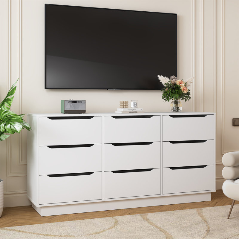 9 Drawer Dresser For Bedroom With Deep Drawers