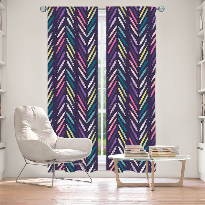 Paire de rideaux obscurcissant en polyester Rosanella, L 20 po x L 82 po