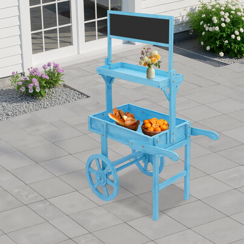 Présentoir à fleurs et plantes sur pied, Bleu