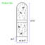 Ensemble de 4 treillis de jardin en métal 71 po x 19,7 po antirouille pour plantes grimpantes déco libellule