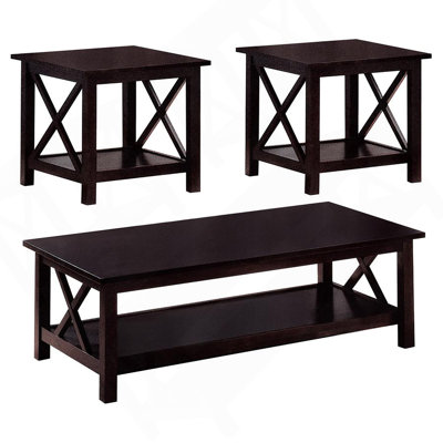 Dark Merlot 3-Piece Occasional Set