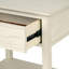 Table de chevet élégante en bois avec rangement crème antique pour chambre à coucher