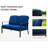Outdoor 4 Pcs Patio Conversation Set-1250301546