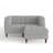 3 - Piece Upholstered Light Gray Tufted Corduroy Modular Sectional with Pillow and Removable Flip-Tray Top Storage Ottoman-2024983081