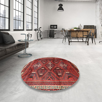 Tapis oriental en laine rouge / beige Thorn