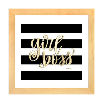 Girl Boss - impression d'art textuel