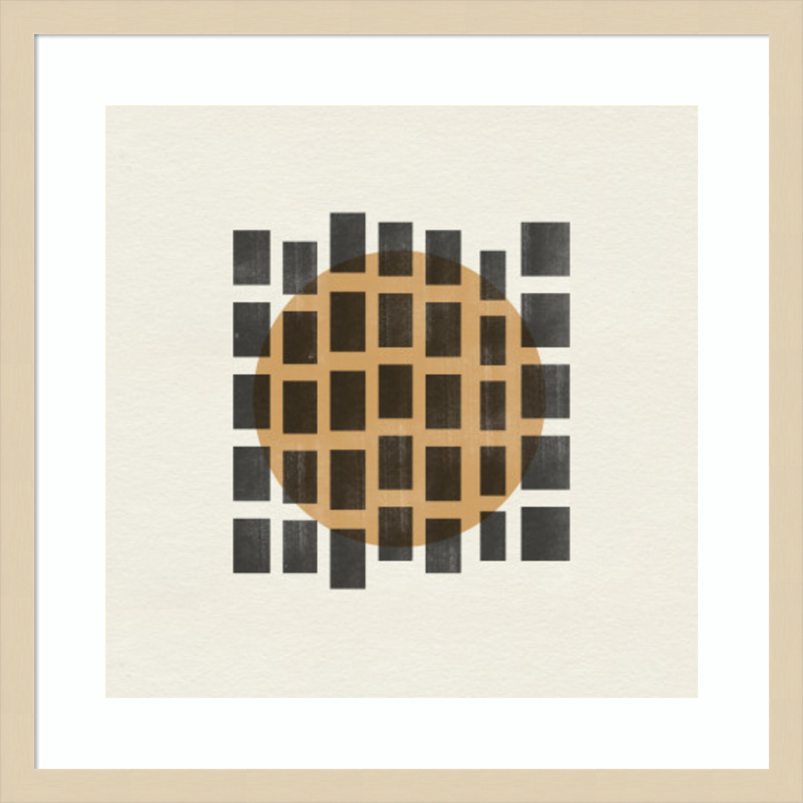 Giese "Paper Object No. 8" Print, Brown, 21" H x 21" W