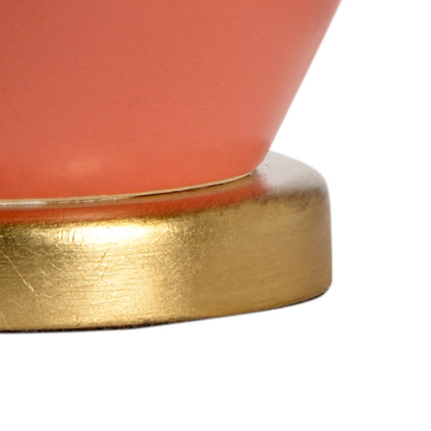 Landover Table Lamp, Coral Matte Glaze