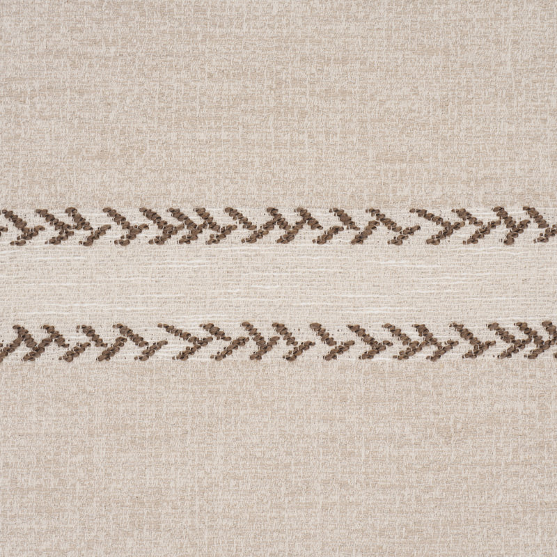 Plains Stripe Casement Fabric, Tan