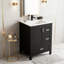 Meuble-lavabo de salle de bain avec lavabo en céramique, tablette de porte double couche et 3 tiroirs-540974380