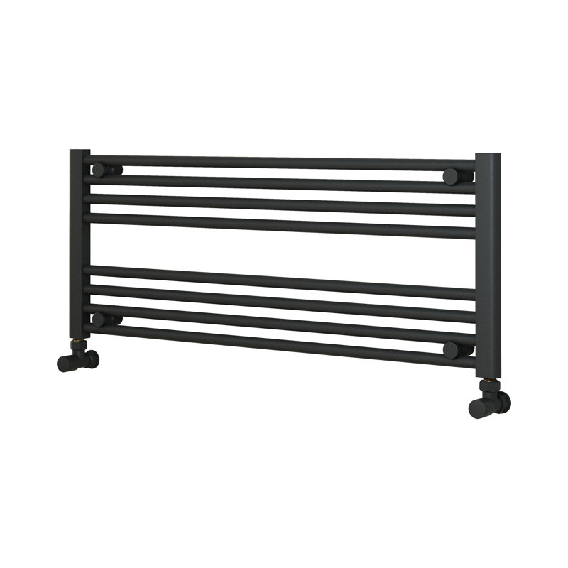 Sharie Straight Towel Rail Heated Towel Rails, 40cm H x 100cm W x 3cm D