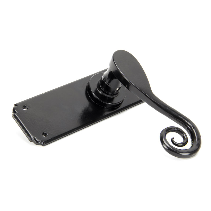 Monkeytail Lever Latch Set, Black