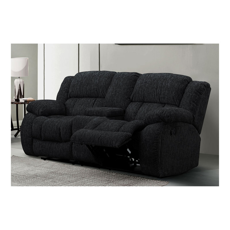 Causeuse inclinable STONIC EBONY, Noir