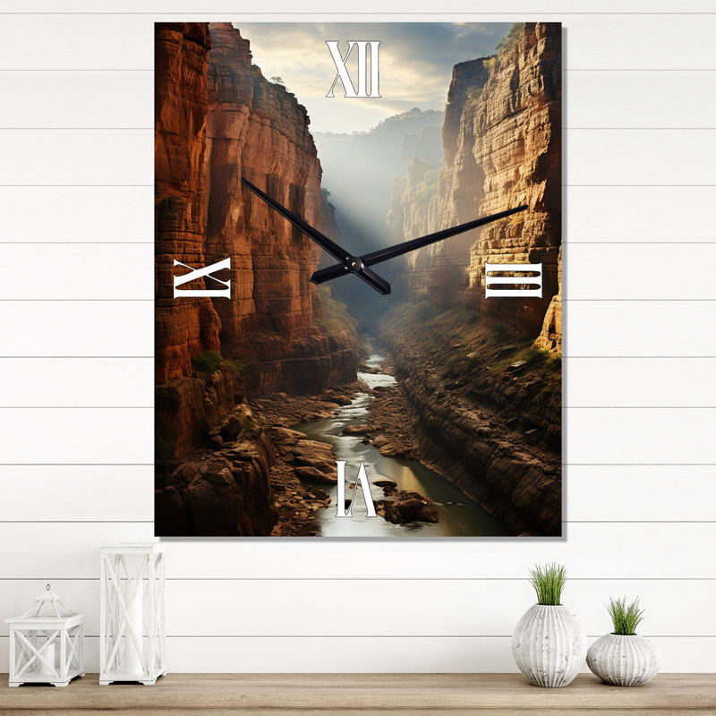 Horloge murale Canyon, H 32 po x l 16 po x P 1 po