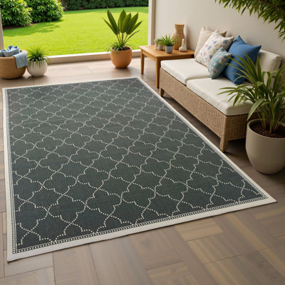 Tapis d'intérieur / extérieur en polypropylène tissé à la machine Anastasaos