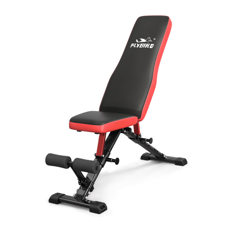 FED Fitness Flybird Series WB6 Foldable Weight Bench, 880 lb Capacity, 8×3 Angle Position Quick Adjust